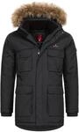 H&ouml;henhorn 26F2+ZWL Arpiglias Herren Winter Jacke Parka Schwarz Gr. M