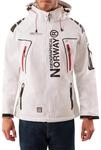 Geographical Norway Techno Softshelljacke Herren Kapuze abnehmbar, Wei&szlig;, M