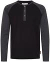 Indicode Winston Herren Longsleeve Langarmshirt Shirt Mit Grandad-Ausschnitt,
