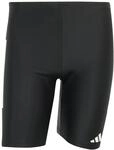 adidas Men's 3 Stripes Swim Jammers 8 INCH, Black/White, S-M