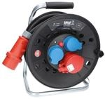 KALLE DAS KABEL Kabeltrommel RED Starkstrom mit 2 Schukosteckdosen und einer CEE 400V