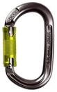 Ocun Osprey Twist Grau/Gr&uuml;n - Leichter ovaler Sicherheitskarabiner aus Aluminium,