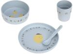 L&Auml;SSIG Kindergeschirr Set (Teller, Becher, Sch&auml;lchen, L&ouml;ffel) ohne Melamin,
