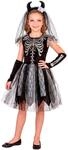 W WIDMANN MILANO Party Fashion - Skelett Kost&uuml;m Kinder | 3-teilig, Kleid mit