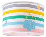 Paco Home Kinder Deckenlampe Kinderzimmer Stoffschirm Rund Bunt Baby E27...