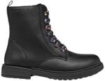 GEOX JUNIOR J ECLAIR GIRL BIKER/AMPHIBIANS BOOTS BLACK/MULTICOLOR 39_EU