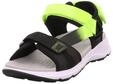 Superfit Jungen Criss Cross Sandale, Schwarz Gelb 0010, 36 EU
