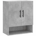 vidaXL Wandschrank Betongrau 60x31x70 cm Holzwerkstoff
