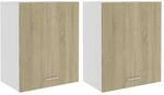 vidaXL H&auml;ngeschr&auml;nke 2 STK. Lyon Sonoma-Eiche 50x31x60 cm Holzwerkstoff,