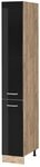 Vicco Apothekerschrank R-Line, Schwarz Hochglanz, 30 cm, zur freien Kombination