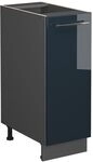 Vicco Apothekerschrank Fame-Line, Dunkelblau Hochglanz, 30 cm