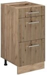 Vicco K&uuml;chenunterschrank R-Line, Artisan-Eiche, 40 cm mit Schubladen, ohne