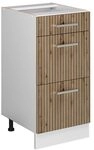 Vicco K&uuml;chenunterschrank R-Line, Artisan-Eiche, 40 cm mit Schubladen, ohne