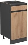 Vicco K&uuml;chenunterschrank R-Line, Goldkraft Eiche, 40 cm J-Shape, ohne...