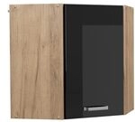 Vicco Eckh&auml;ngeschrank R-Line, Schwarz Hochglanz, 57 cm, zur freien Kombination