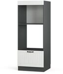 Vicco Mikrowellenschrank Fame-Line, Wei&szlig; Landhaus, 60 cm