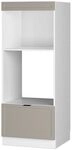 Vicco Mikrowellenschrank Fame-Line, GrauBeige, 60 cm offen, zur Kombination mit
