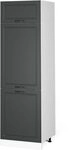 Vicco K&uuml;hlumbauschrank R-Line, Anthrazit Landhaus, 60 cm, zur freien...
