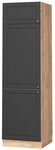 Vicco K&uuml;hlumbauschrank Fame-Line, Anthrazit-Gold, 60 cm, zur Kombination mit