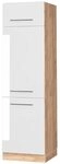 Vicco K&uuml;hlumbauschrank Fame-Line, Wei&szlig; Hochglanz, 60 cm, zur Kombination mit