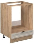 Vicco Herdumbauschrank Fame-Line, GrauBeige, 60 cm ohne Arbeitsplatte, zur