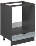 Vicco Herdumbauschrank Fame-Line, Hellblau-grau, 60 cm ohne Arbeitsplatte, zur