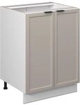 Vicco K&uuml;chenunterschrank Fame-Line, GrauBeige, 60 cm ohne Arbeitsplatte, zur