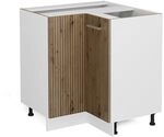 Vicco Eckunterschrank R-Line, Artisan-Eiche, 75.6 cm ohne Arbeitsplatte, zur...