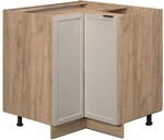 Vicco Eckunterschrank Fame-Line, GrauBeige, 80.5 cm ohne Arbeitsplatte, zur