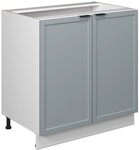 Vicco Sp&uuml;lenunterschrank Fame-Line, Hellblau-grau, 80 cm mit Regal, ohne