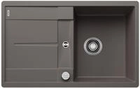 BLANCO METRA 45 S-F | Granitsp&uuml;le aus SILGRANIT vulkangrau | Einbauart: