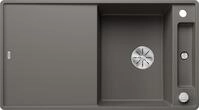 BLANCO AXIA III 5 S-F | Granitsp&uuml;le aus SILGRANIT vulkangrau | Einbauart: