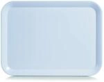 Zeller 26696 Melamintablett, Wei&szlig;, 43.5 x 32.5 cm Serviertablett, stapelbar,
