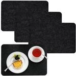 DuneDesign 4 Extra-Dicke Filz Tischsets 43x30x0,5cm Edle Platzsets Platzdeckchen