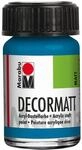 Marabu 14010039056 - Decormatt Acryl Cyan 056, 15 ml, samtmatte Acrylfarbe auf