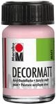 Marabu 14010039231 - Decormatt Acryl Wildrose 231, 15 ml, samtmatte Acrylfarbe auf