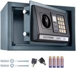 tectake&reg; Massiver Elektronischer Safe Tresor 20 X 31 X 22cm 4,6 kg schwarz...
