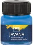 KREUL 90956 - Javana Stoffmalfarbe f&uuml;r helle und dunkle Stoffe, 20 ml Glas blau,