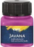 KREUL 90969 - Javana Stoffmalfarbe f&uuml;r helle und dunkle Stoffe, 20 ml Glas magenta,