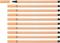 STABILO - Premium-Filzstift - Pen 68-10er Pack - hellorange