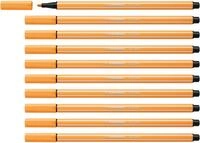 STABILO - Premium-Filzstift - Pen 68-10er Pack - papaya