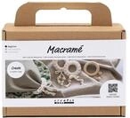 Creativ Mini Bastelset Makramee, naturwei&szlig;, Serviettenring, 1 Packung, Ivory