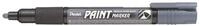 Pentel MMP20-NO Permanent-Marker 2,0 mm Rundspitze Lackmarker, 1 St&uuml;ck, grau