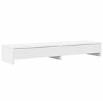 vidaXL Monitorst&auml;nder mit Schubladen Wei&szlig; 100 x 27 x 15 cm Holzwerkstoff