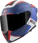 FC-Moto Hawk EVO-X Helm, schwarz matt/rot/blau/wei&szlig;, M