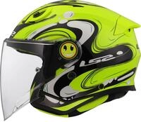 LS2, Jet-Motorradhelm f&uuml;r Kinder FUNNY II GLUP Gloss H-V Yellow, M