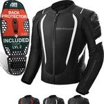 SHIMA MESH PRO 2.0 Motorrad Jacke Herren mit Protektoren AIRFORCE R&uuml;ckenprotektor