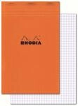 Rhodia 19200C - Notizblock (geheftet, mikroperforiert, DIN A4+, kariert, 80 g, 21 x