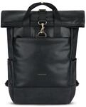 Expatri&eacute; Rucksack Damen Schwarz - Adele - Rolltop Tagesrucksack Elegant f&uuml;r Uni