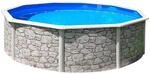 Planet Pool Stahlwandpool rund Classic Gr&ouml;&szlig;e w&auml;hlbar, 120cm tief, Stahl...